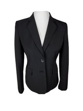 ann klein Womans Sz 2 Black Basic Suit Seperate Jacket B51