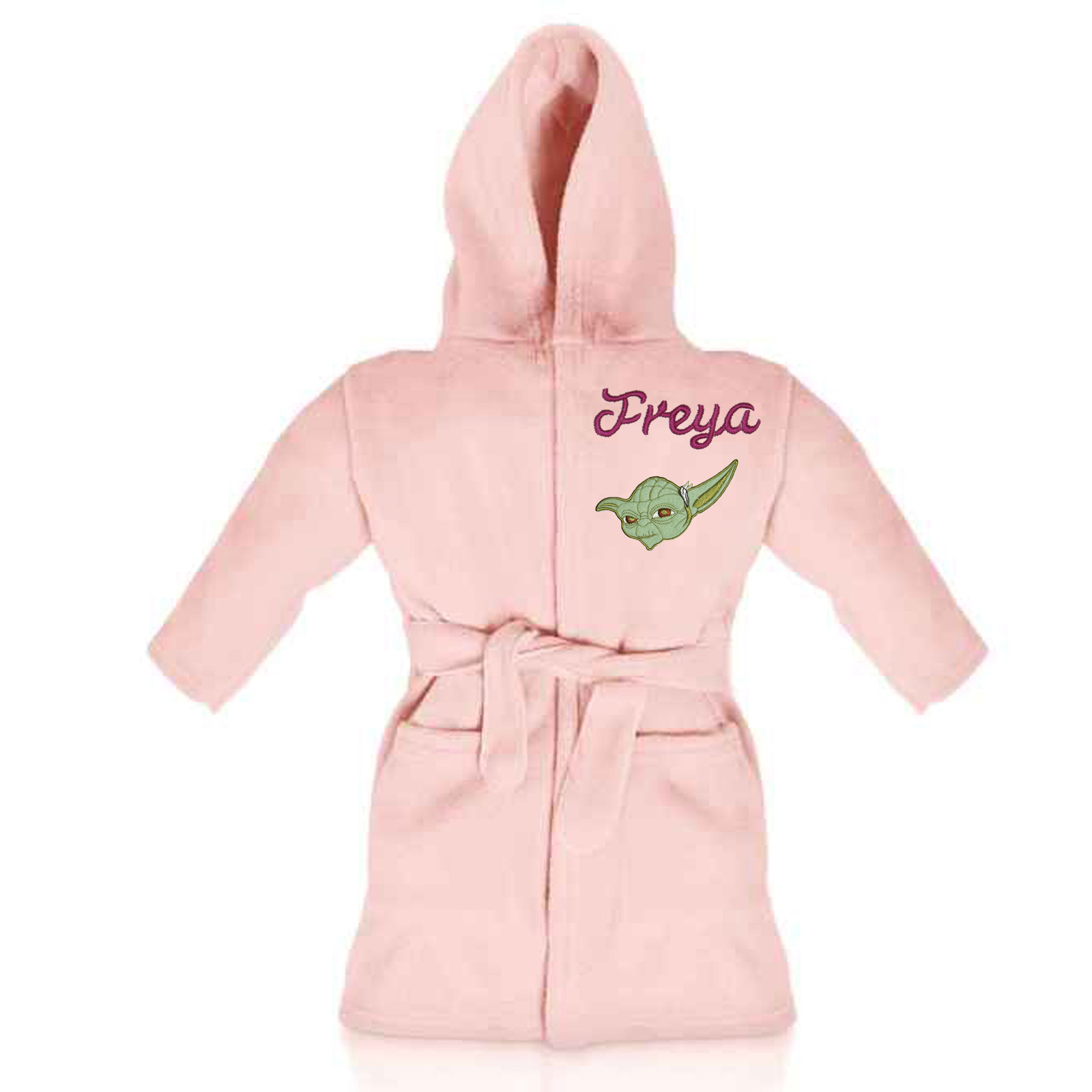STAR WARS YODA personalised dressing gown/bathrobe embroidered with