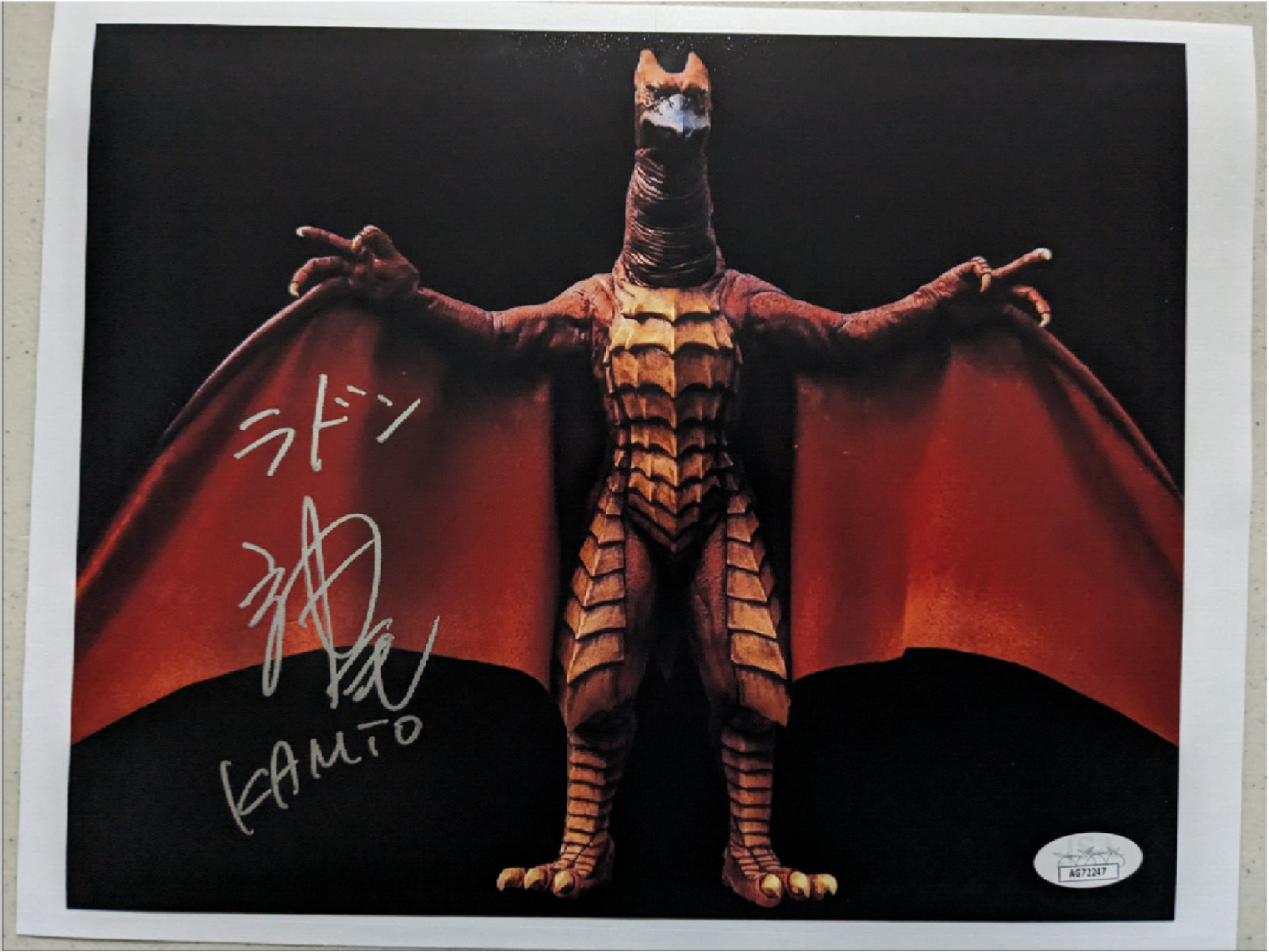 NAOKO KAMIO Signed GODZILLA Suit Actor  8x10 PHOTO Autograph JSA COA A