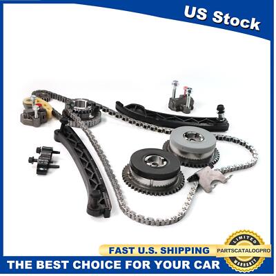 Timing Chain Kit & VVT Gears for Buick GMC Cadillac ATS CTS  Chevy 2.0L 2.5L
