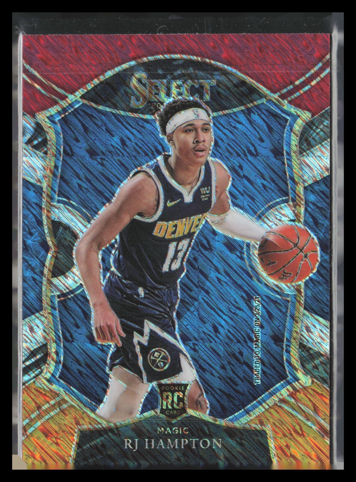 2020-21 Select Prizms Red White Orange Shimmer #84 RJ Hampton