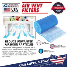 BLUE WHITE BONDED AQUARIUM AIR FILTER MEDIA PAD 12" X 140" FILTER FIBER FLOSS