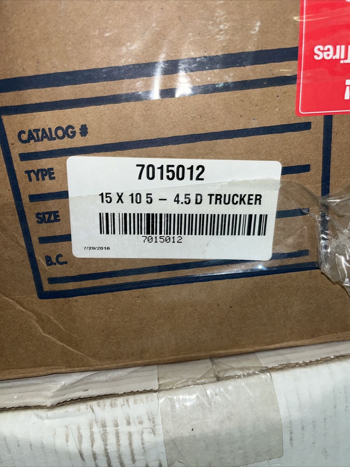 🚨Wheel Super Trucker 15x10 3.750" Backspace 5x4.50" Bolt Pattern Steel Black🚨