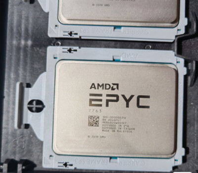 AMD EPYC Milan 7763 CPU 64 Cores SP3 Server Processor Up to 3.5GHz 100 ...