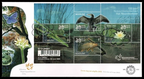 SG05 NETHERLANDS 2006 Two FDC's Centenary of "natuurmonumenten" organization