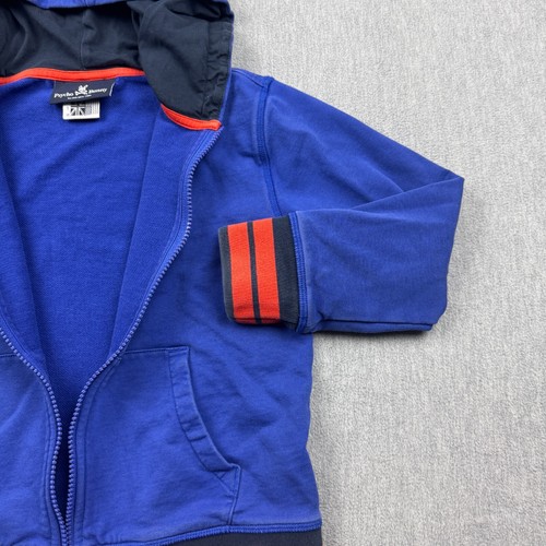 Psycho Bunny Hoodie Youth Small Blue Full Zip Fleece Jacket Logo Sweatshirt - Picture 6 of 11