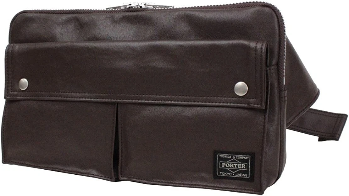 Porter Freestyle Waist Bag M Brown 707-07147 Yoshida Bag