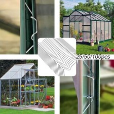 Zuverl?ssig f��r Gew?chshaus Zubeh?r Pack mit 100 W Clips f��r Glasscheiben