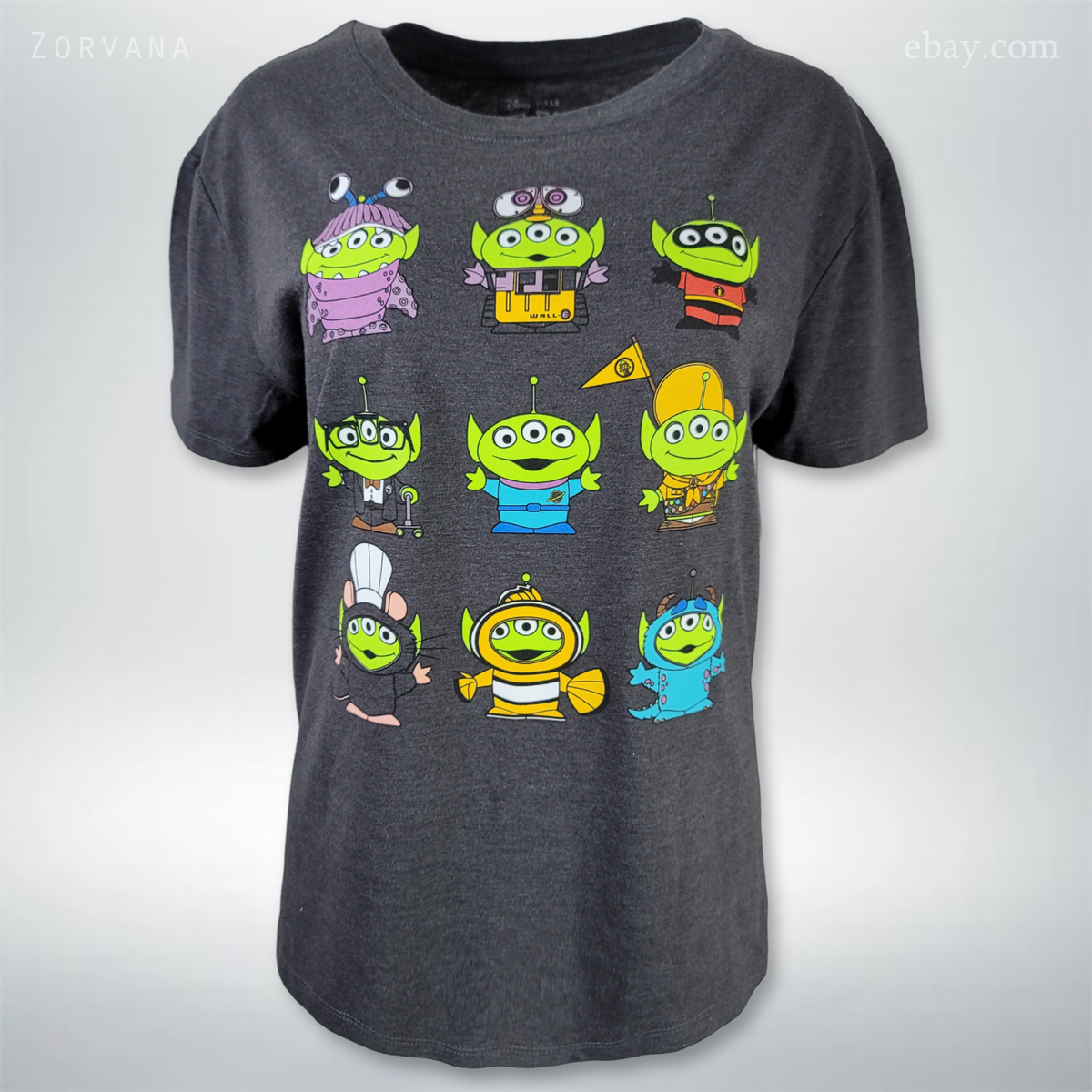 Disney Pixar Toy Story Alien Friends Characters Gray Shirt | L (40