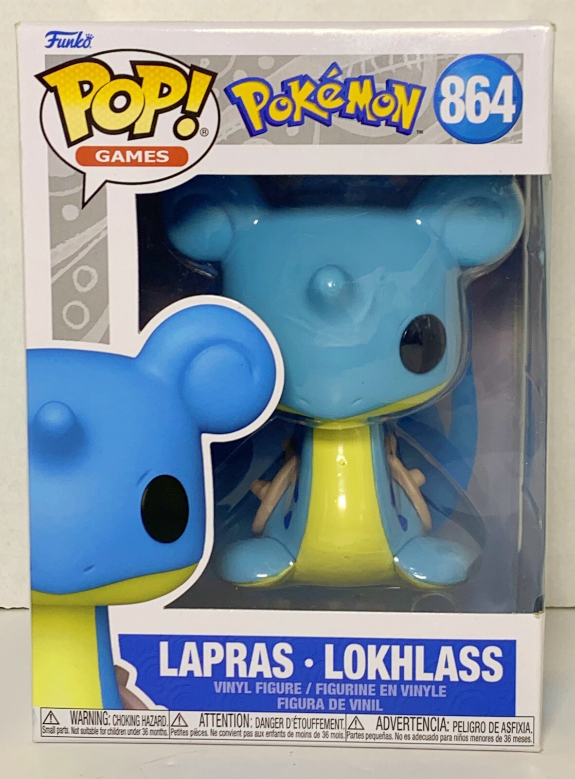 Funko Pop! Pokémon #864 Lapras Games 2023 New In Box
