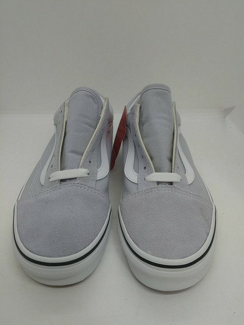 vans old skool gray dawn & true white womens shoes