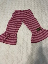 Matilda Jane Secret Fields size 2 Mauve Big Stripe Ruffles