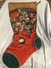 Vintage Jumbo Christmas Stocking Night Before Christmas