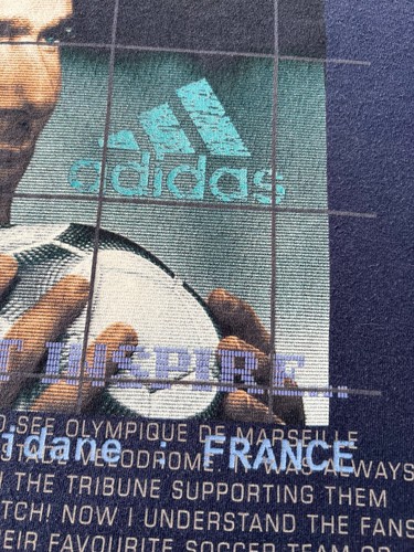 Camiseta Vintage Adidas Zinedine Zidane Francia Azul Marino Talla L - Imagen 6 de 12