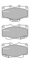 MOTAQUIP Bremsbelagsatz Scheibenbremse LVXL738 für VW TARO 4x4 TOYOTA LAND HILUX