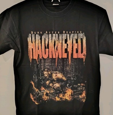 Hackneyed - Burn After Reaping Originales Bandshirt Gr. XL, Top Zustand Wie Neu