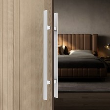 Dual Sided Push Pull Door Handle H-Shaped Stainless Handle Sliding Door Handle