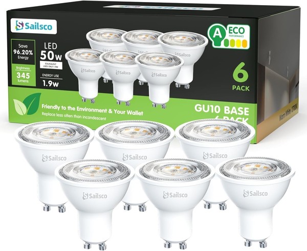 GU10 LED Lampe 1,9W 345LM 2700K Warmweiß 36° Abstrahlwinkel 6 StüCk-image