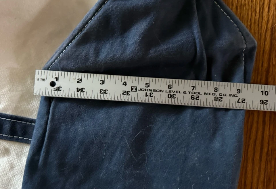 LL BEAN Boat and Tote XL XXL Extra Grande Cremallera Azul Natural 25” Foto 4 de 4