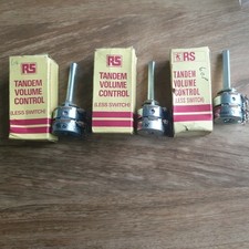 Joblot RS Radio Spares Tandem Volume Control (Less Switch) 100k - 1Meg (EV-209)