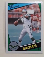 1984 Topps Ron Jaworski #330 football card Philadelphia Eagles