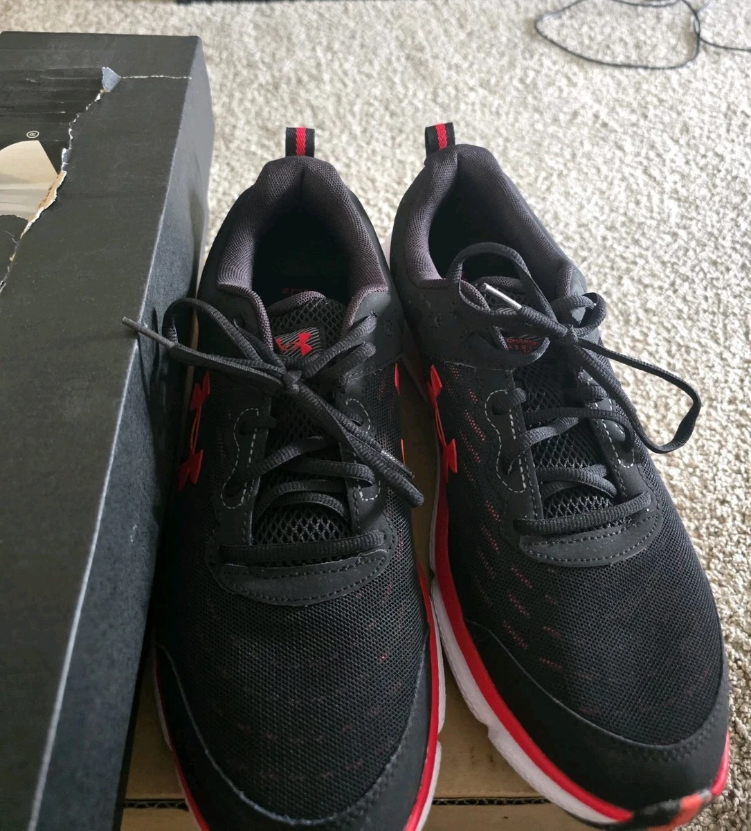 Under Armour Charged Assert 10 Black Red for sale | eBay display picture 3