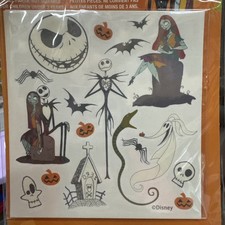 Disney Halloween Nightmare Before Christmas Jack Sally 54 pc Tattoos Claire  s