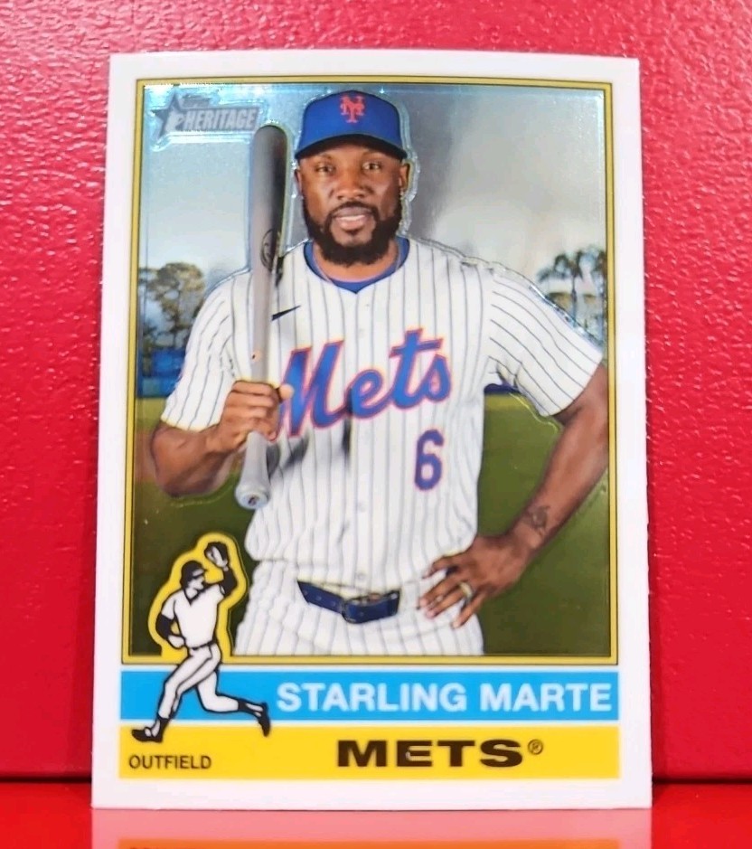 2025 Topps Heritage - High Number SP Starling Marte #417 Chrome