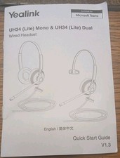 NIOB YEALINK-UH34-LITE DUAL UC-USB wired headset
