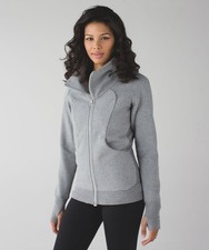 Lululemon Gray Jacket Womens SZ 4 Cozy Cuddle Up Athletic Wear Athleisure Gym