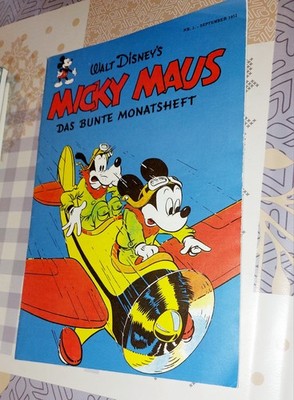 Micky Maus Comic Nr. 1 - September 1951 Das Bunte Monatsheft Walt Disney