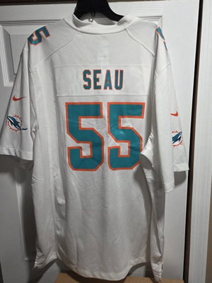 New Nike Junior Seau #55 Miami Dolphins White NFL RETIRED Game