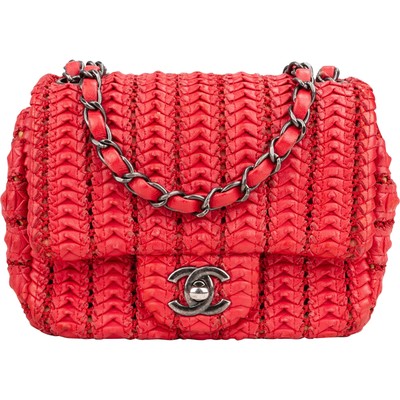 Chanel  Seoul Crochet Antique Mini Single Flap Crossbody Bag Coco CC Tasche