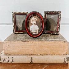 Vintage Mini Plastic Picture Frames | Set of 3