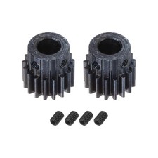 1Mod 17T Pinion Gear 8mm Bore 45# Steel Motor Rack Spur Gear with Step, 2 Set
