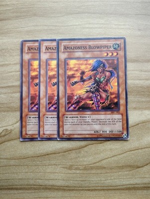 Yu-Gi-Oh! - Amazoness Blowpiper 3X - Complete Playset Of Cards