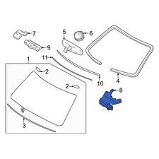 Infiniti 284195NA0A Front Lane Departure System Camera