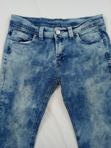 Smoke Rise Jeans Girls Size Medium Slim Tapered Denim Blue 29x27 - Picture 4 of 11