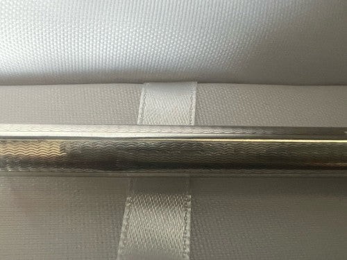 Stylo-Plume Sphère Argent Massif 925 Vagues Guillocchè Bouton Écrit Vintage 18 - Photo 6 sur 11