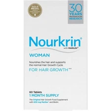 Glenmark Nourkrin Women Hair Growth Programme , 60 Tablets