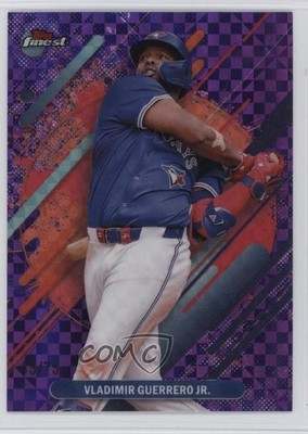 2025 Finest Rare Purple Checkerboard Refractor /75 Vladimir Guerrero Jr 05rp