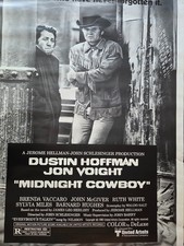 Midnight Cowboy One Sheet Poster/Dustin Hoffman/Jon Voight/27 x 40 Inches/1969 Midnight Cowboy One Sheet Poster/Dustin Hoffman/Jon Voight/27 x 40 Inches/1969
