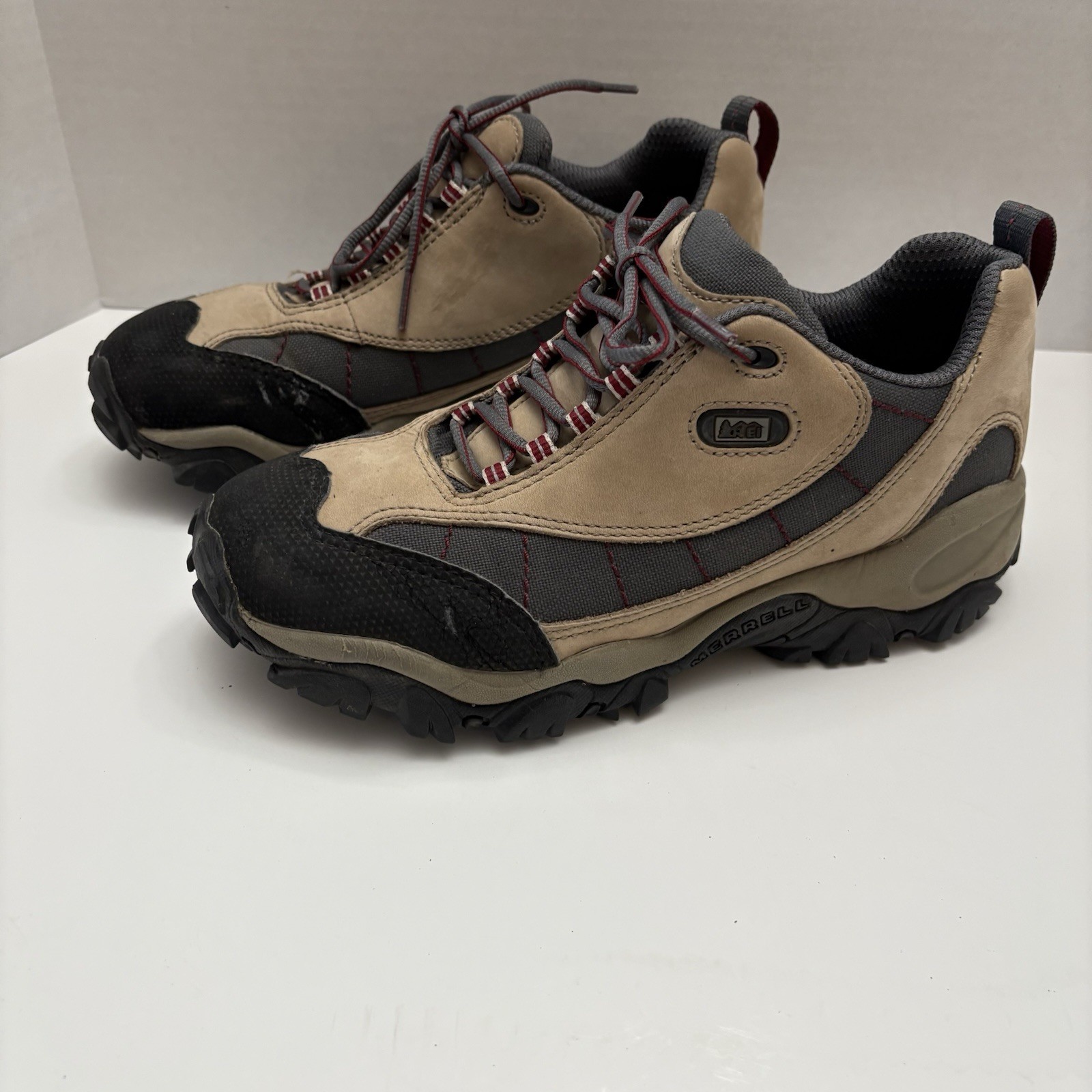 Scarpe da trekking REI Merrell da donna Monarch II basse trail escursionista terreno taglia 8 oudoors
