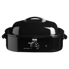 Prime Cuisine 14 Qt Electric Turkey Roaster (Black)
