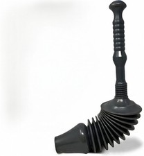 CUQOO Heavy Duty Sink and Toilet Plunger Small Head Industrial Grade Plumbers