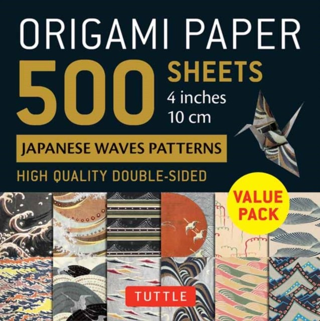 Origami Paper 500 sheets Japanese Waves 4"" (10 cm) (Notebook / blank book)
