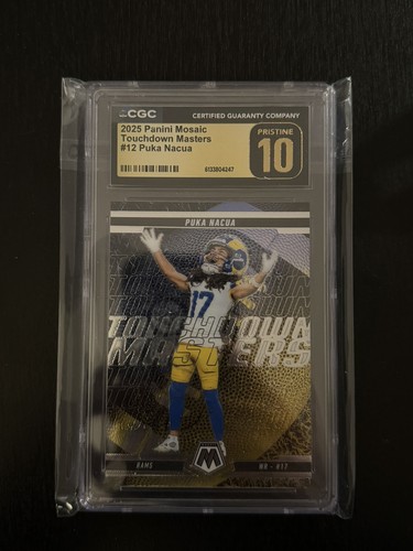 2025 Panini Mosaic Touchdown Masters Puka Nacua #12 card