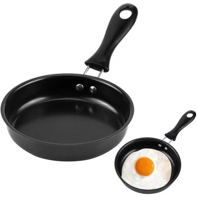 Mini Bratpfanne 12.5cm Antihaftbeschichtung Gusseisen Für Eier, Speck und Ome... - Bild 1 von 4