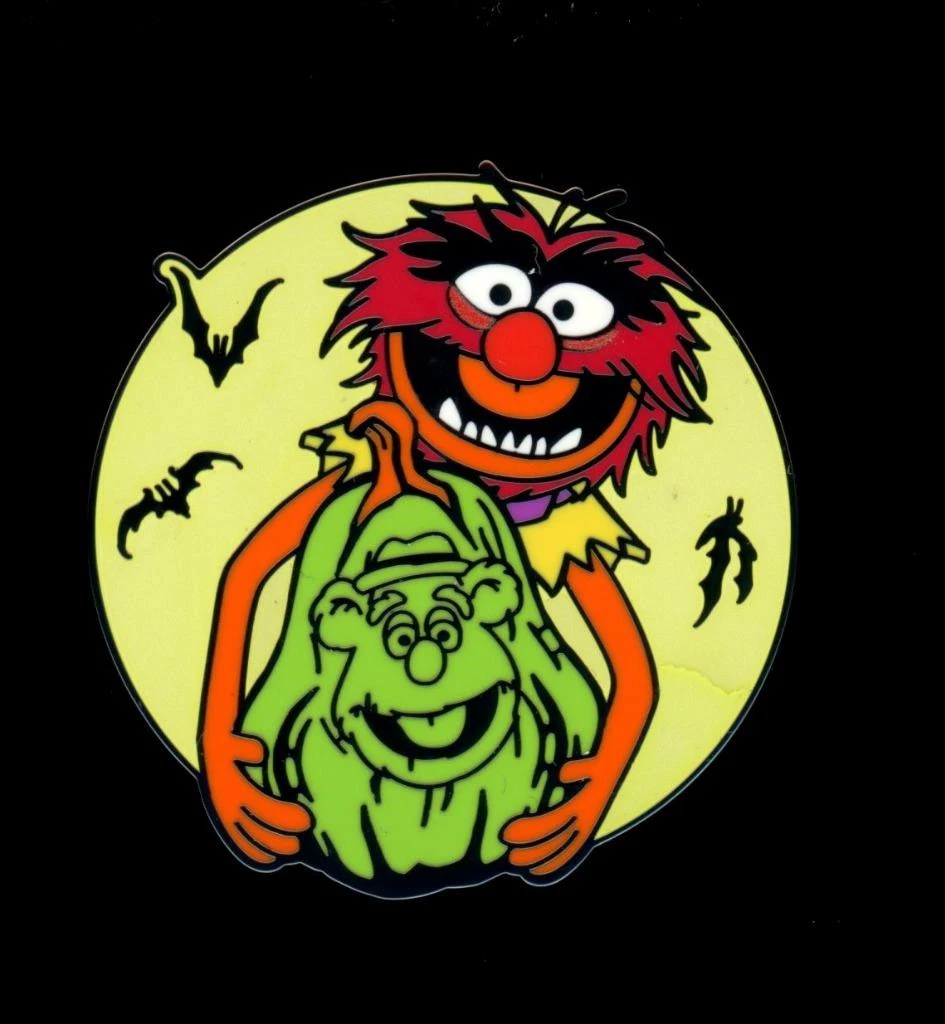 Muppets Halloween Animal Fozzie Bear Squash Booster Glow in the Dark Disney Pin