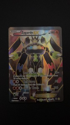 Pokémon TCG Zygarde EX Full Art Alternate Card 54a/124 XY Fates Collide (LP) 